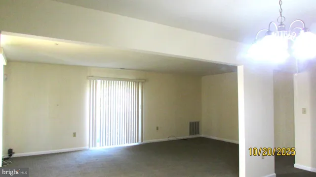 a view of a room with window