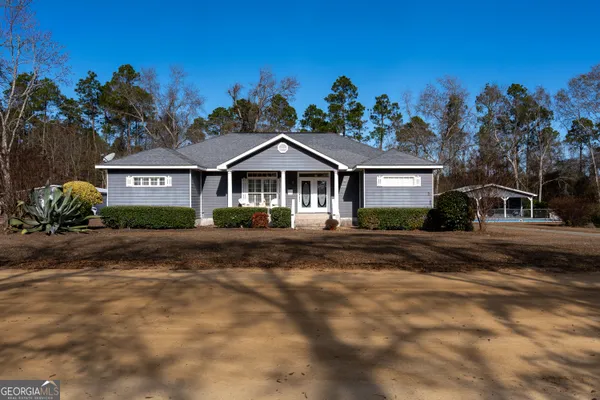 a view of a house with a outdoor space