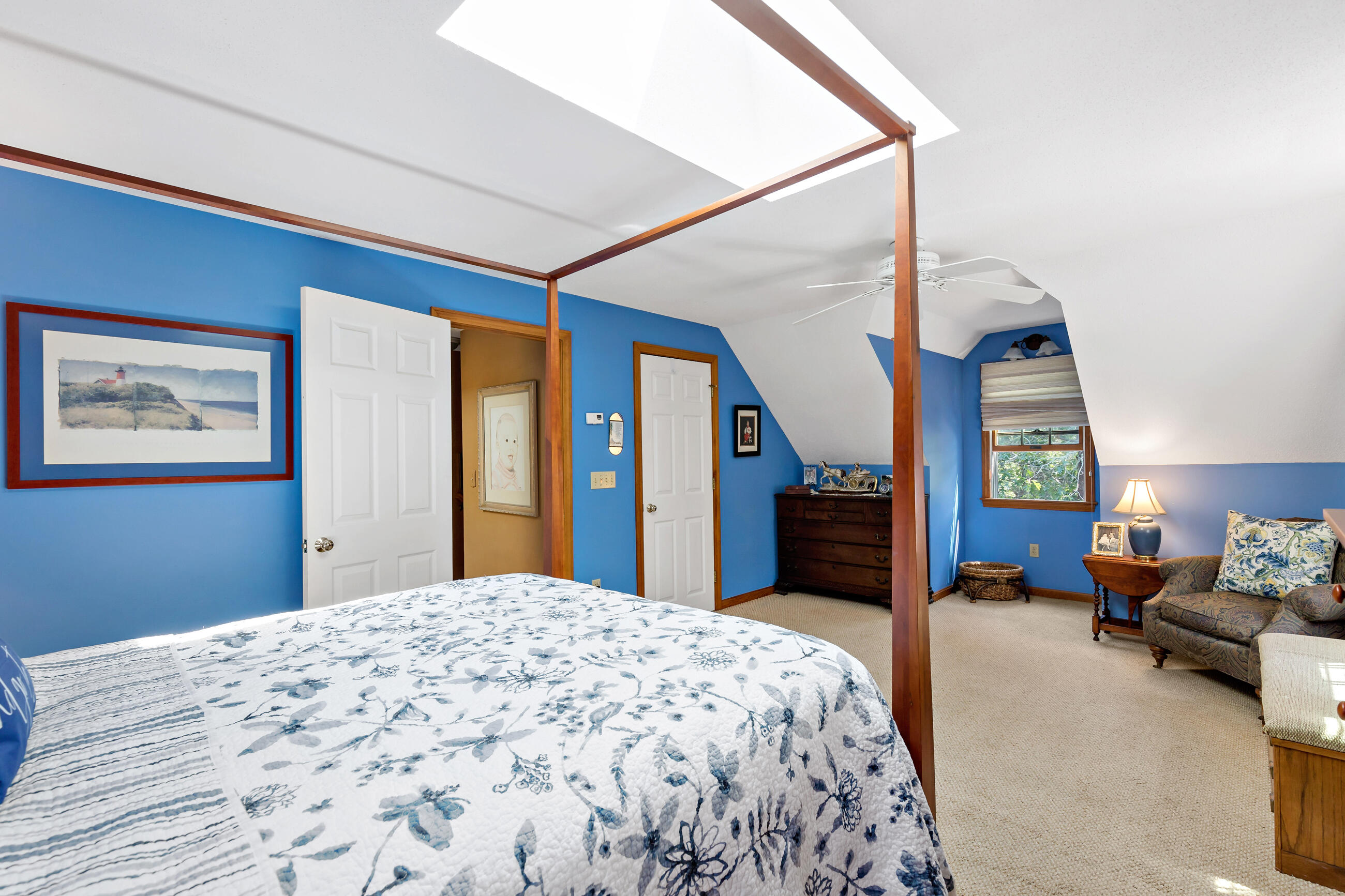 60 Turnip Field Road Eastham, MA 02642 - Photo 33 of 57 a bedroom with a large bed and a window
