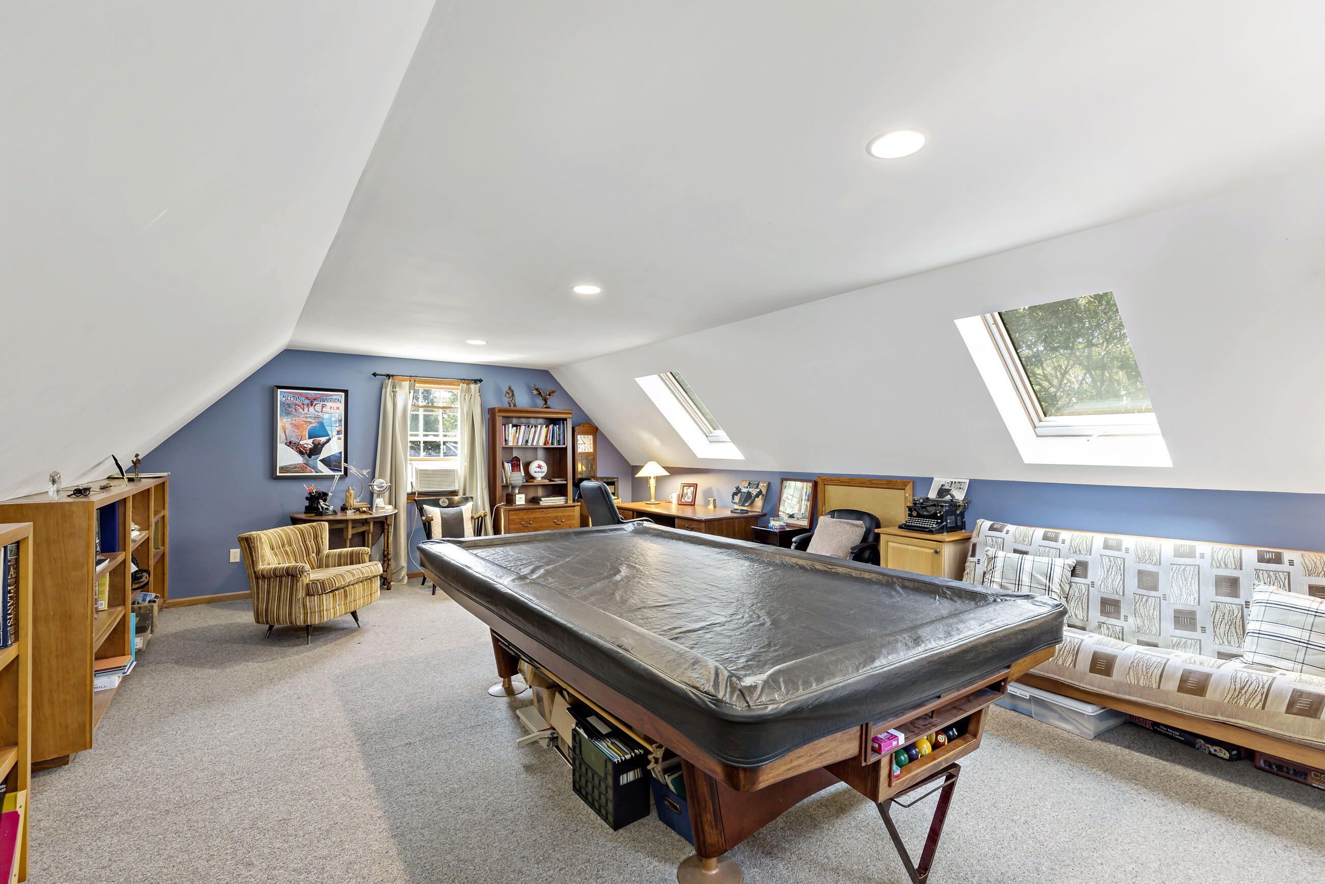 60 Turnip Field Road Eastham, MA 02642 - Photo 40 of 57 a living room with furniture pool table and window