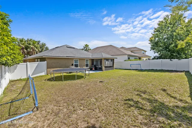 a house view with a swimming pool