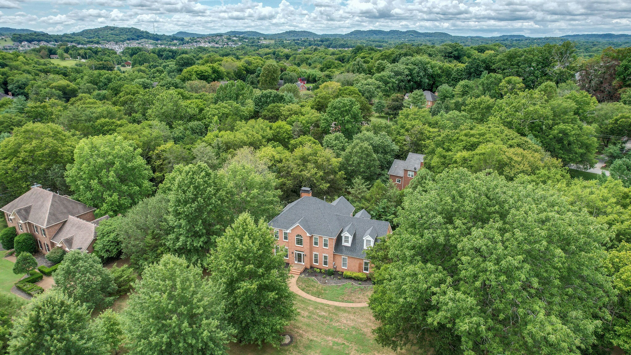 211 Hillside Drive Franklin, TN 37067 - Photo 37 of 43 an aerial view of a house with a yard