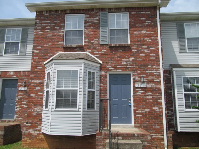 a front view of a house