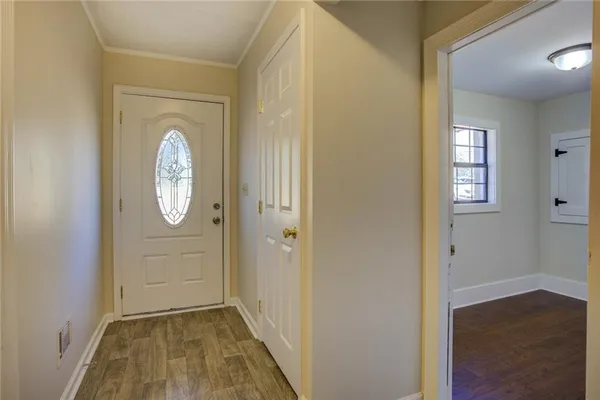 a view of an empty room