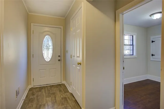 a view of an empty room