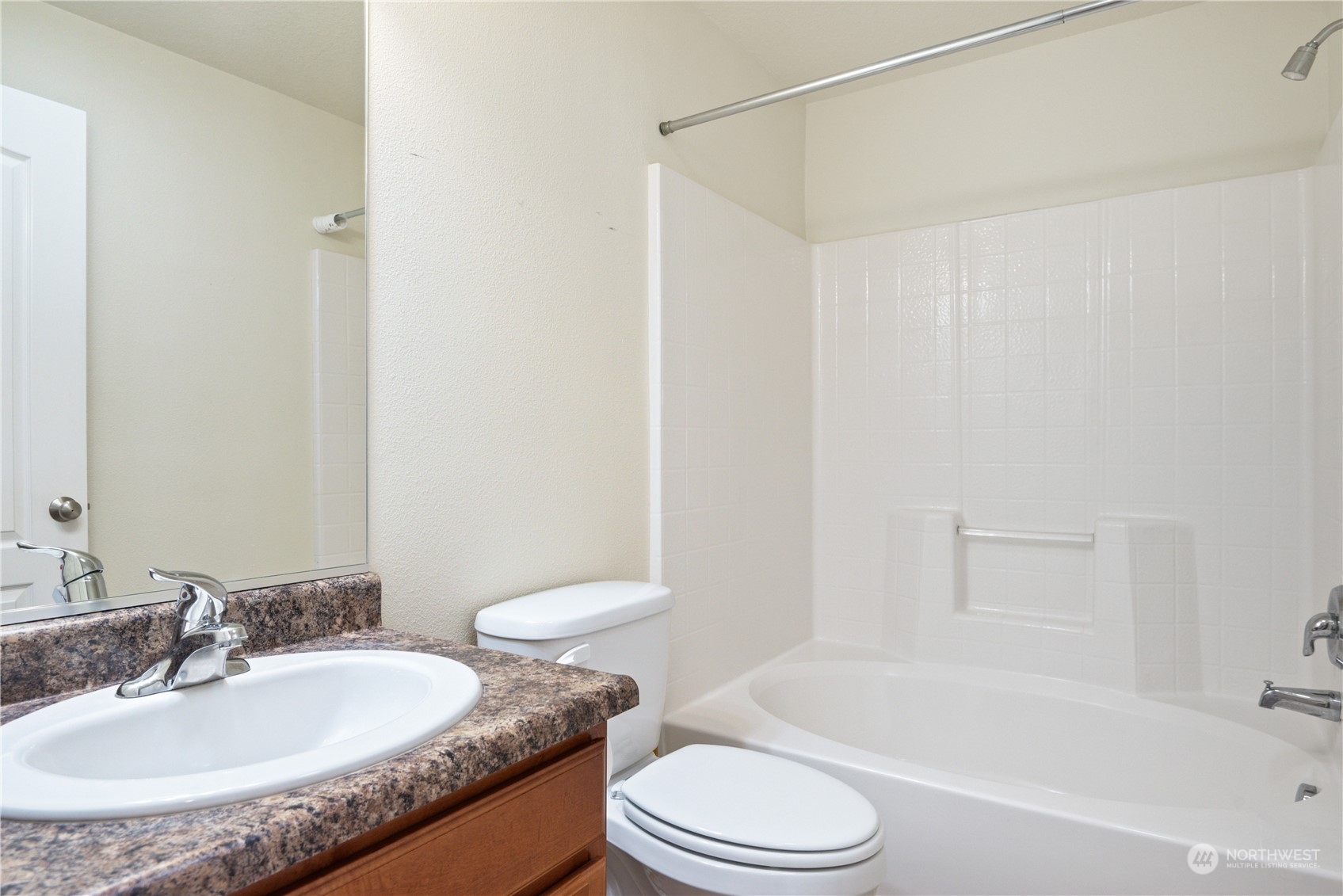 8 Willow Pointe Loop Longview, WA 98632 - Photo 18 of 29 a bathroom with a granite countertop sink toilet and shower