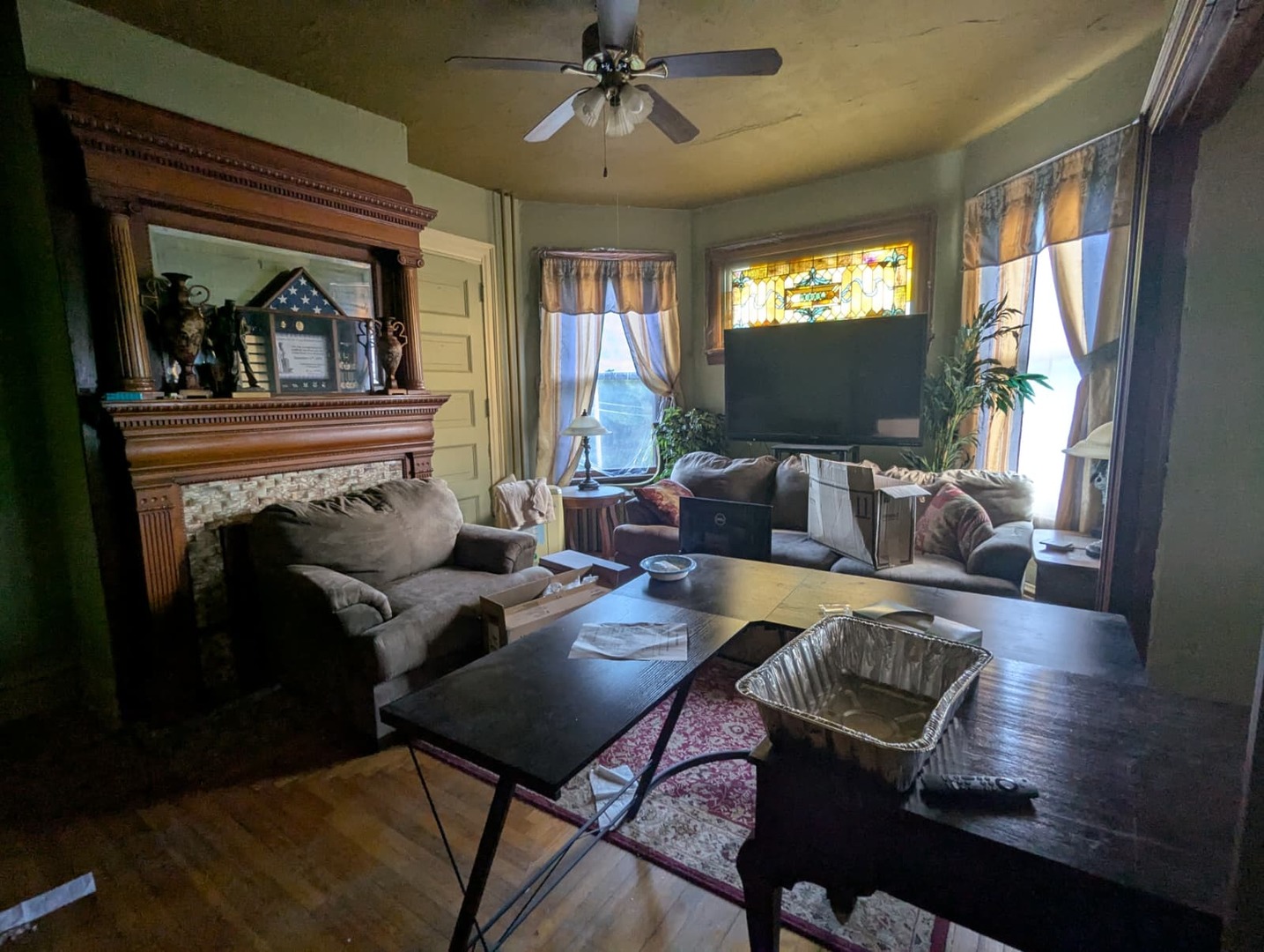 1635 20th Street Rock Island, IL 61201 - Photo 15 of 25 a living room with furniture and a fireplace
