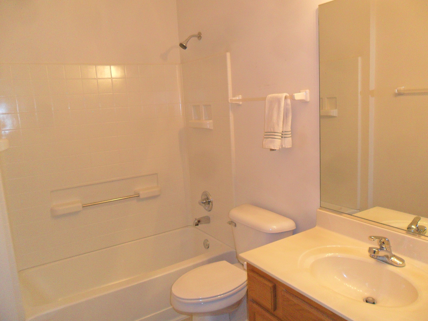 678 Cadillac Circle Romeoville, IL 60446 - Photo 14 of 19 a bathroom with a sink toilet and shower