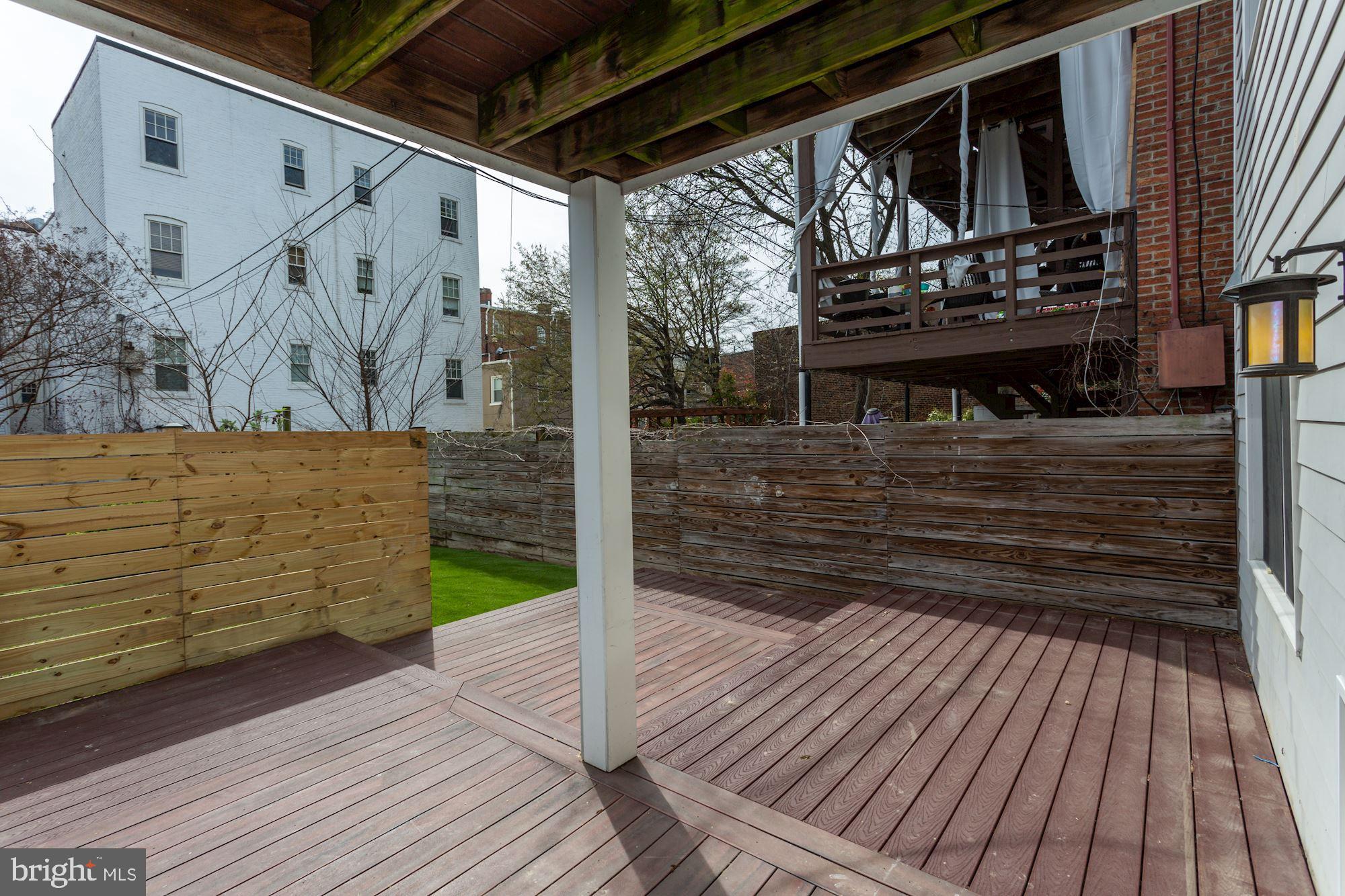 420 Ridge Street Northwest Washington, DC 20001 - Photo 20 of 56 Expansive 21x18 deck off kitchen.