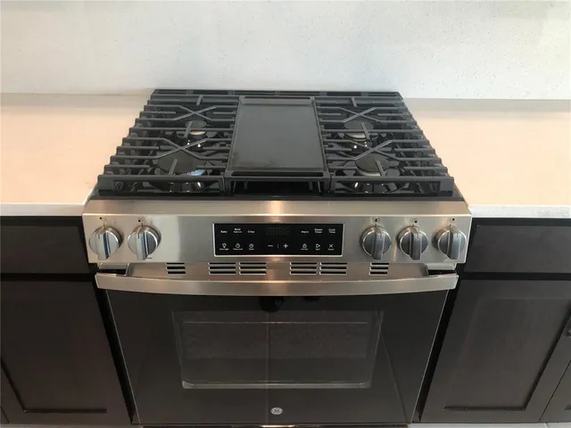 a close view of stove top oven