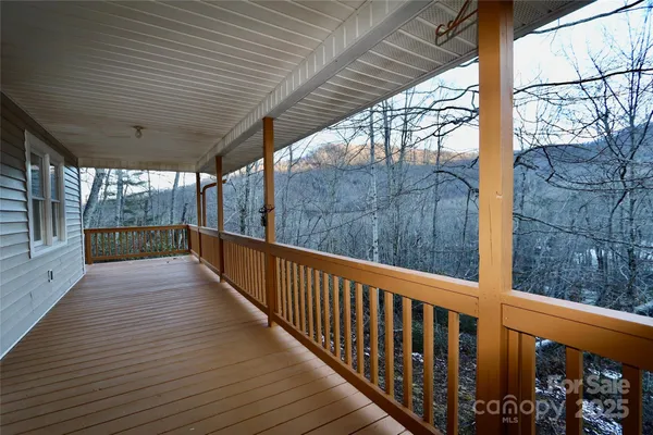 a view of a porch