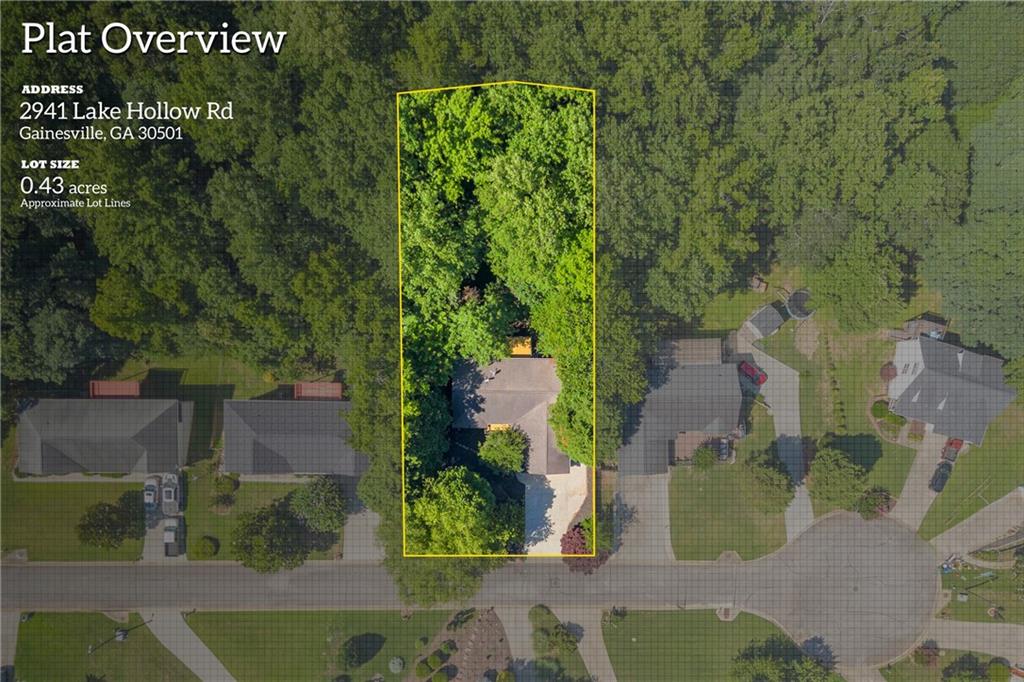 2941 Lake Hollow Road Gainesville, GA 30501 - Photo 40 of 53 an aerial view of a house