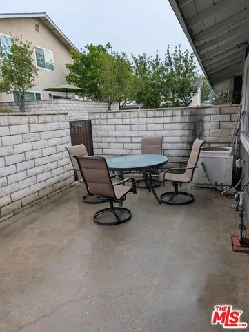 a view of outdoor space with seating area