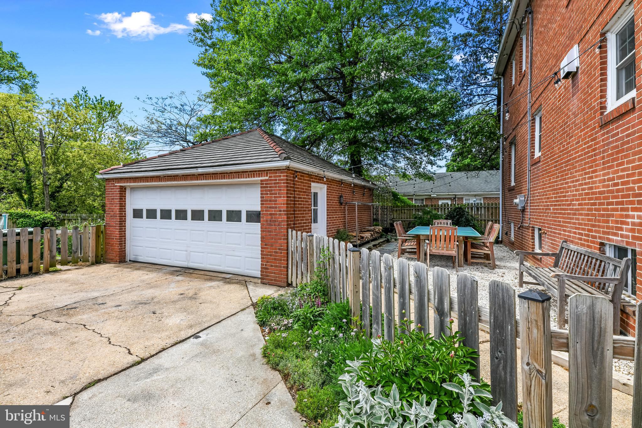 large garage with electric