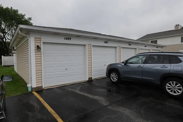 a view of a car garage