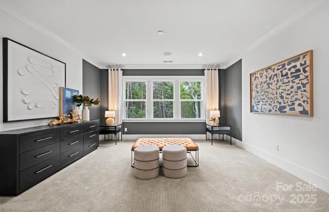 a living room with furniture and window