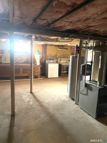 a view of a room with glass door