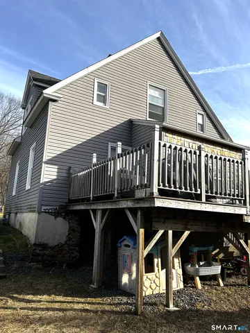 a front view of a house with balcony