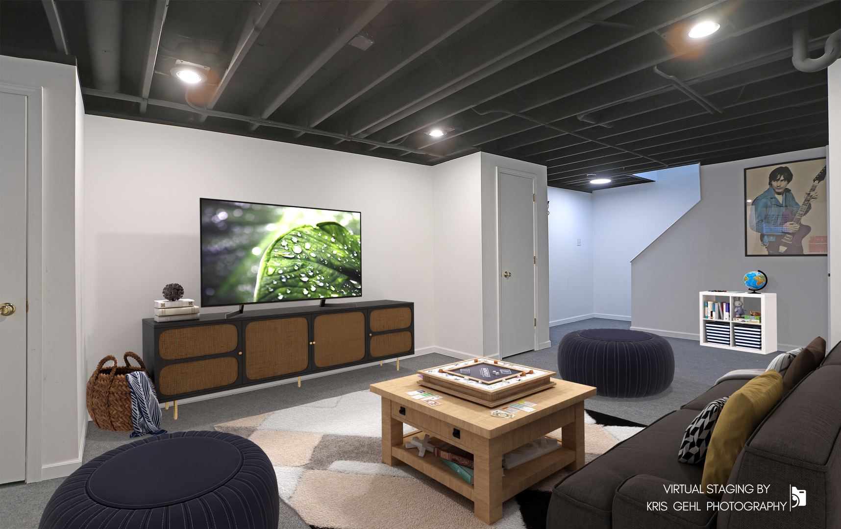 526 Whispering Pines Road Lindenhurst, IL 60046 - Photo 21 of 38 a living room with furniture a window and a flat screen tv