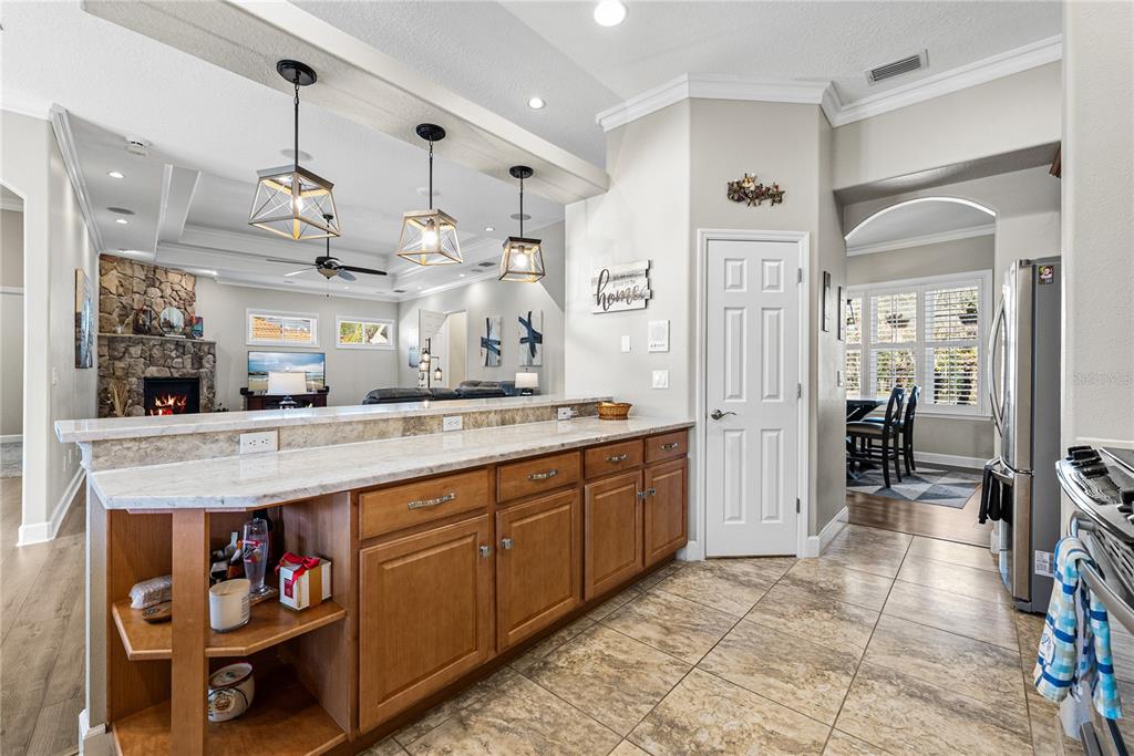 27154 Raven Brook Road Wesley Chapel, FL 33544 - Photo 17 of 65 a spacious bathroom with a granite countertop sink a toilet and a shower