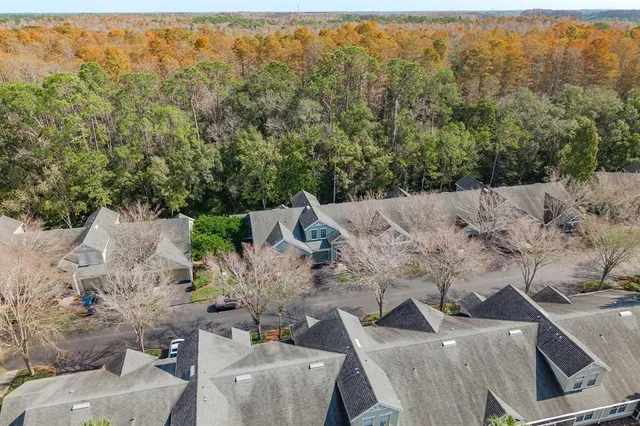 a view of an outdoor space with mountain view