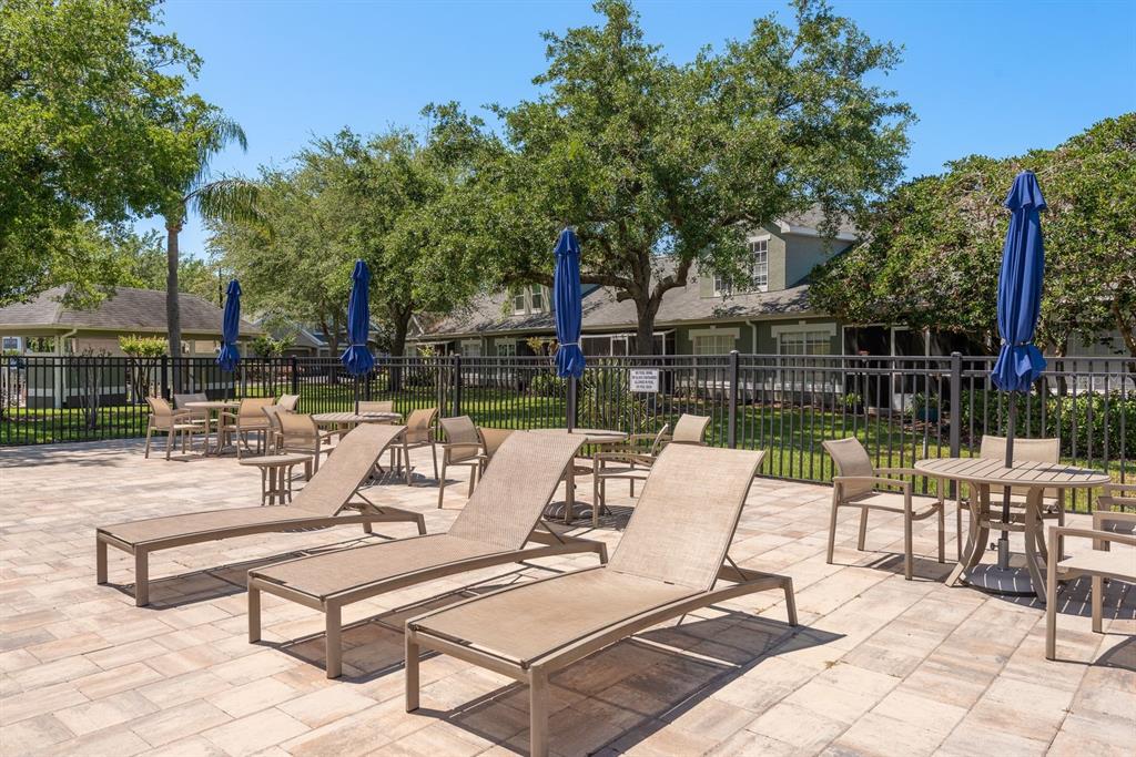 3521 Kings Road, Unit 102 Palm Harbor, FL 34685 - Photo 48 of 50 a view of a patio with a patio