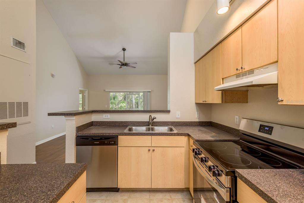 3521 Kings Road, Unit 102 Palm Harbor, FL 34685 - Photo 10 of 50 a kitchen with a sink stove top oven and cabinets