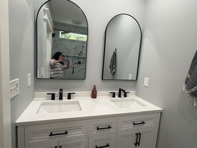 3199 Big Ridge Road Talking Rock, GA 30175 - Photo 12 of 25 a bathroom with a sink and a mirror