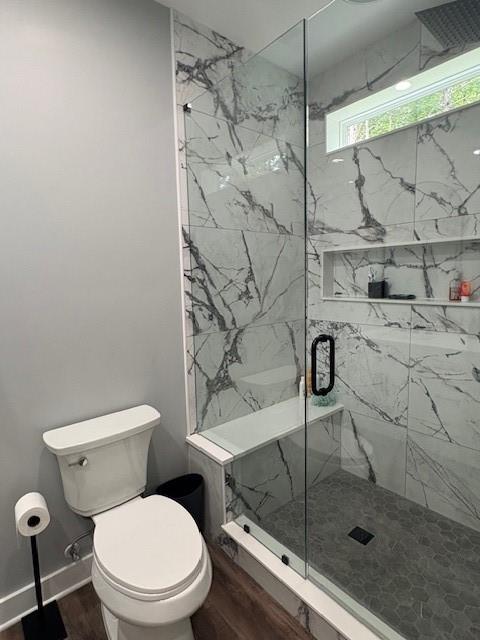 3199 Big Ridge Road Talking Rock, GA 30175 - Photo 13 of 25 a bathroom with a toilet and shower