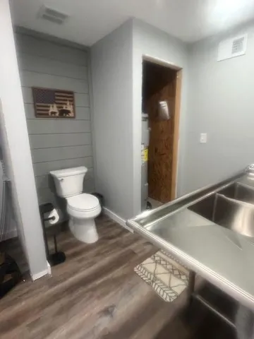 a car parked in garage