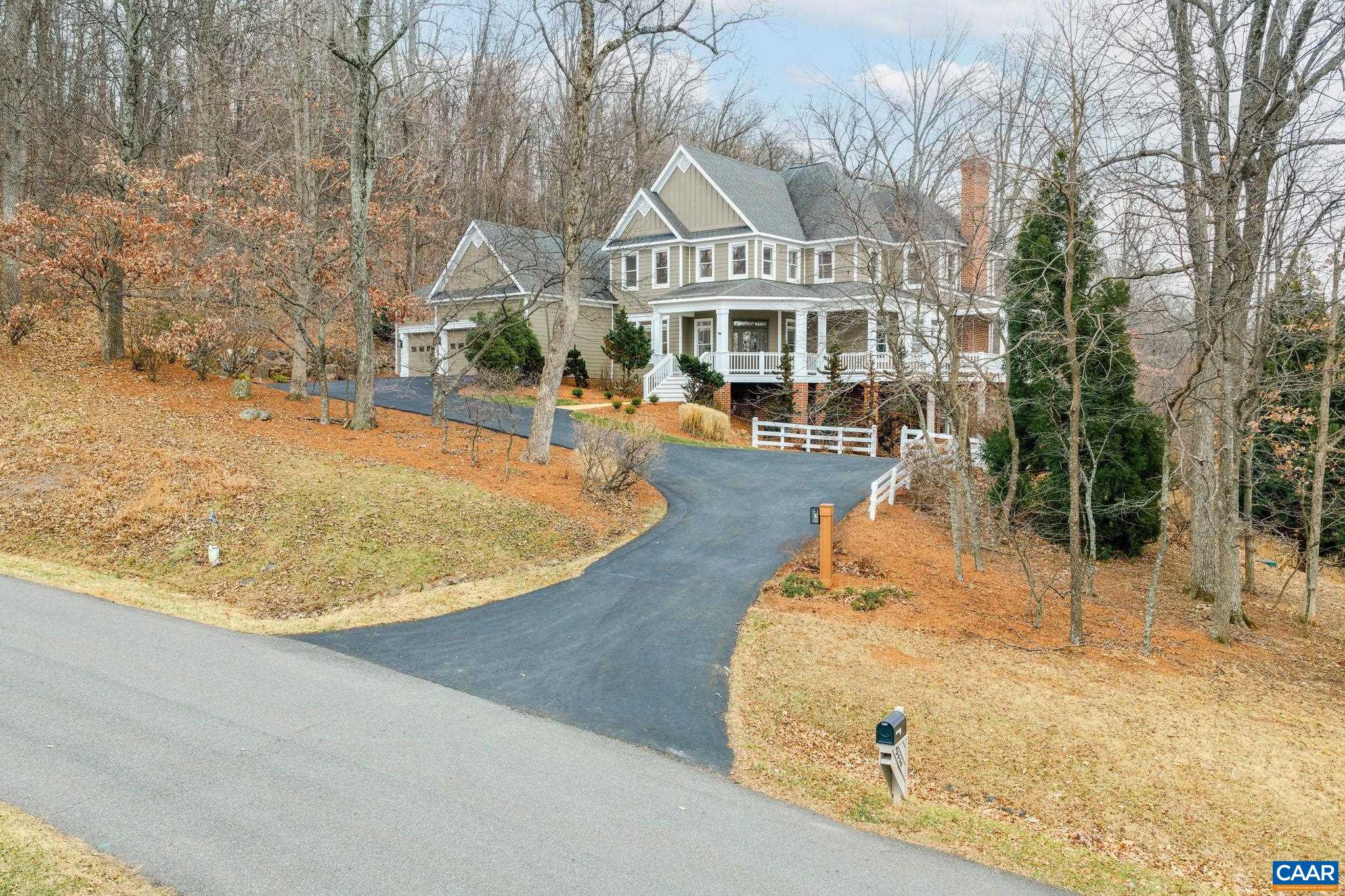 2556 Summit Ridge Trail Charlottesville, VA 22911 - Photo 19 of 75 an aerial view of a house with swimming pool