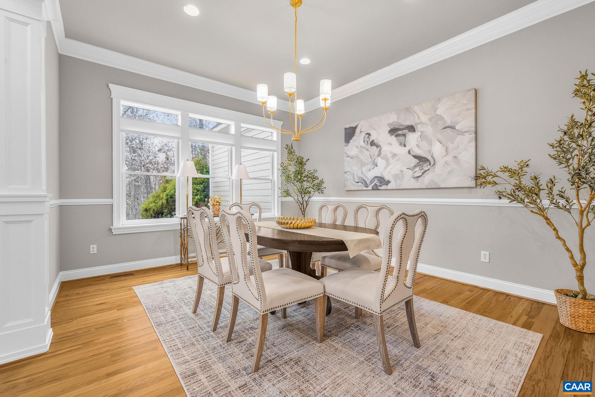 2556 Summit Ridge Trail Charlottesville, VA 22911 - Photo 24 of 75 a view of a dining room with furniture window and wooden floor