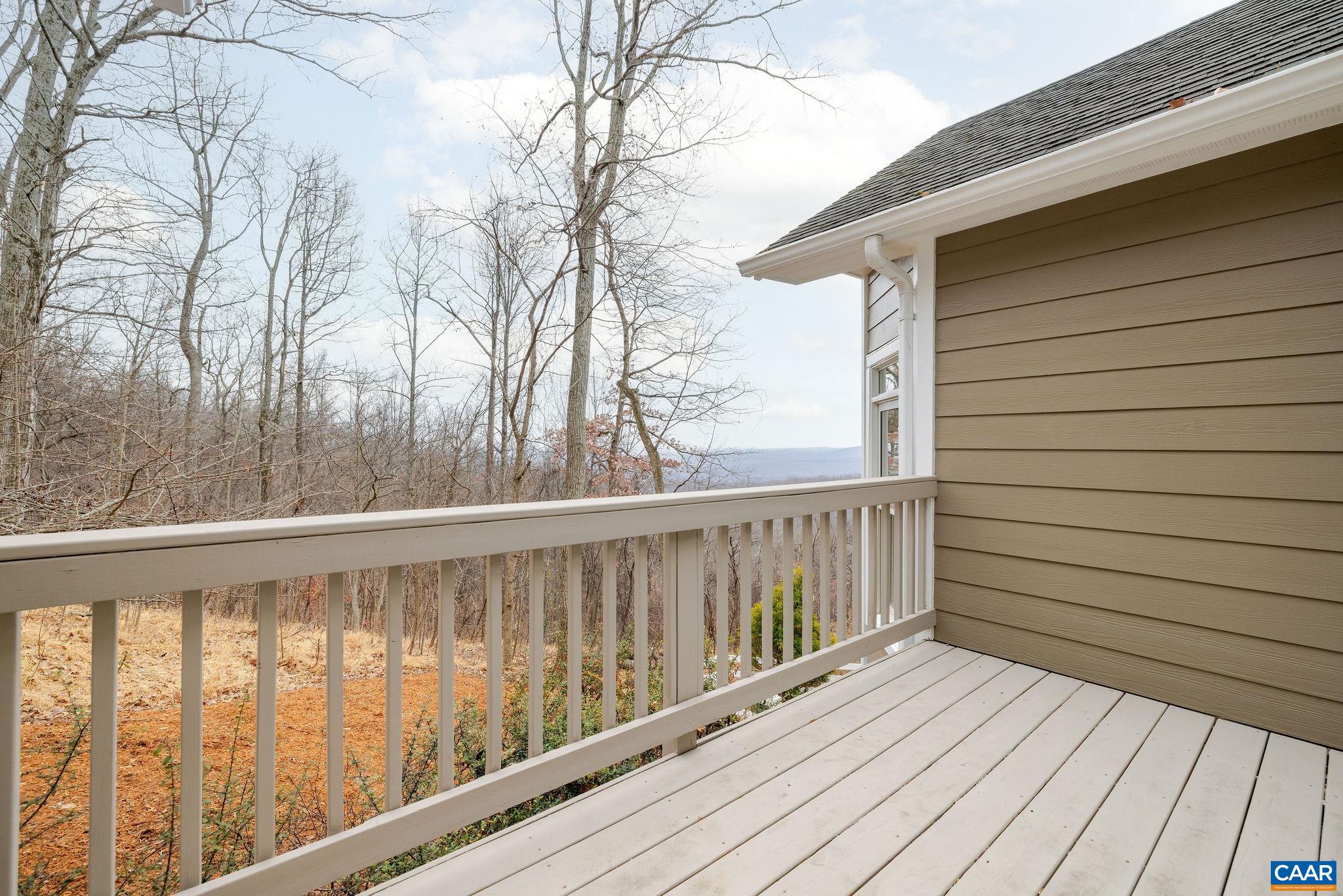 2556 Summit Ridge Trail Charlottesville, VA 22911 - Photo 53 of 75 a view of wooden balcony with wooden floor and fence