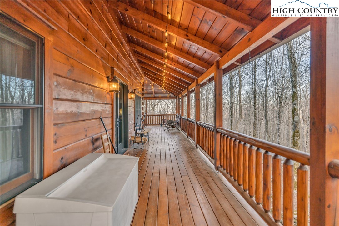 632 Big Tree Road West Jefferson, NC 28694 - Photo 11 of 48 a view of balcony with wooden floor