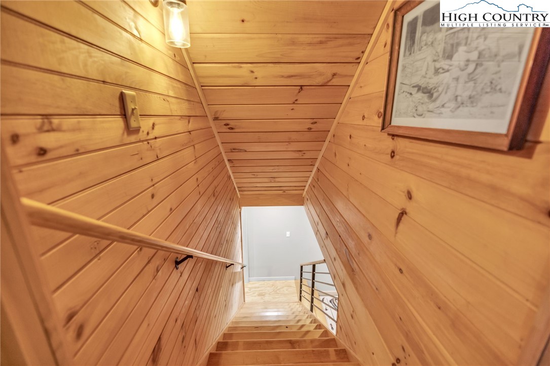 632 Big Tree Road West Jefferson, NC 28694 - Photo 35 of 48 a view of a balcony with wooden floor