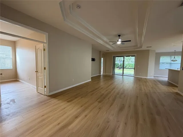 wooden floor in a room