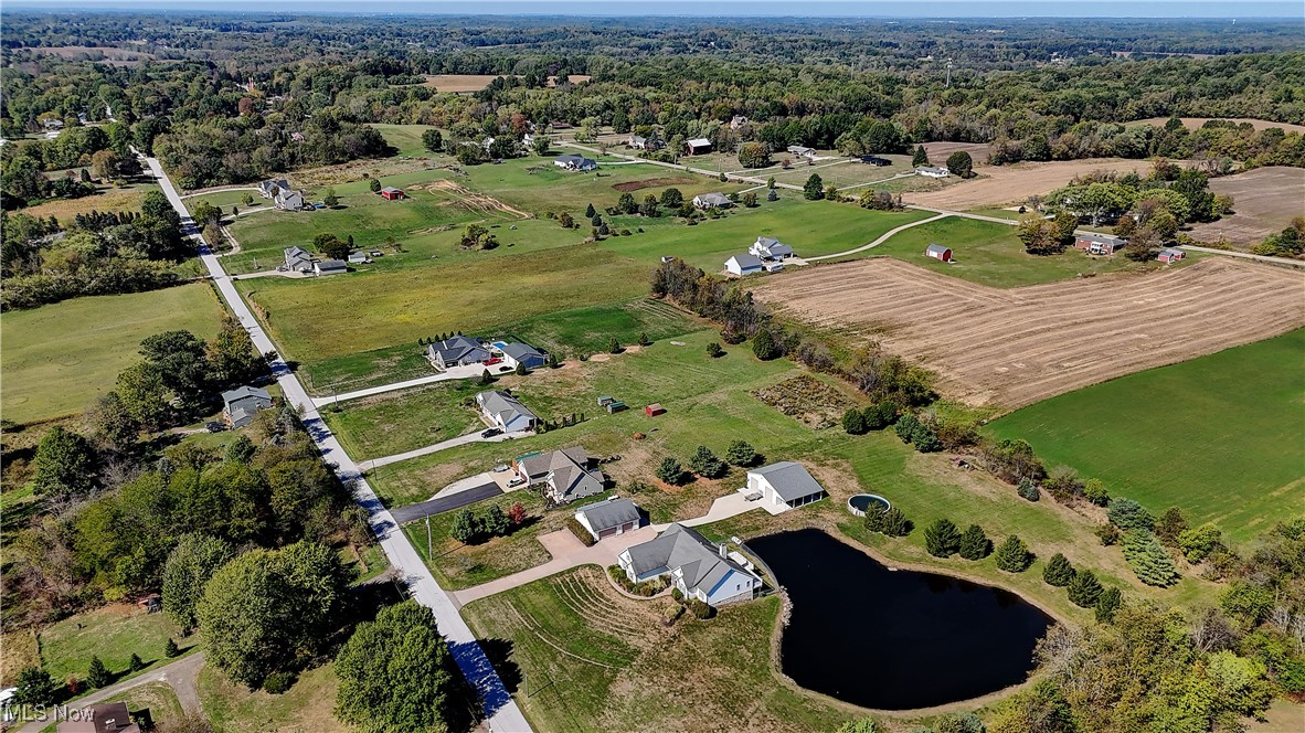 3079 Alexander Road Atwater, OH 44201 - Photo 42 of 45 Aerial view of property's location featuring a nearby body of water