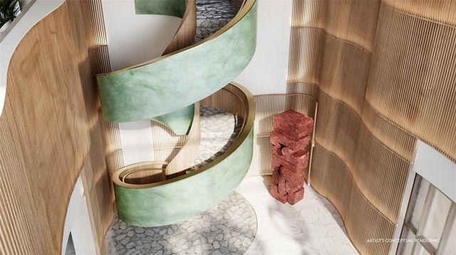 a water heater on the side of a wall