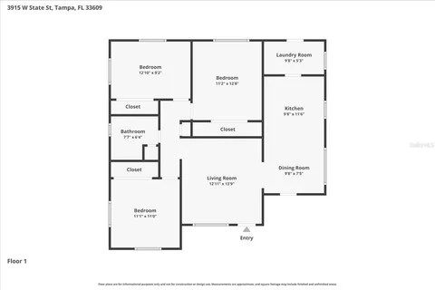 $350,000 | 3915 West State Street, Tampa, FL 33609