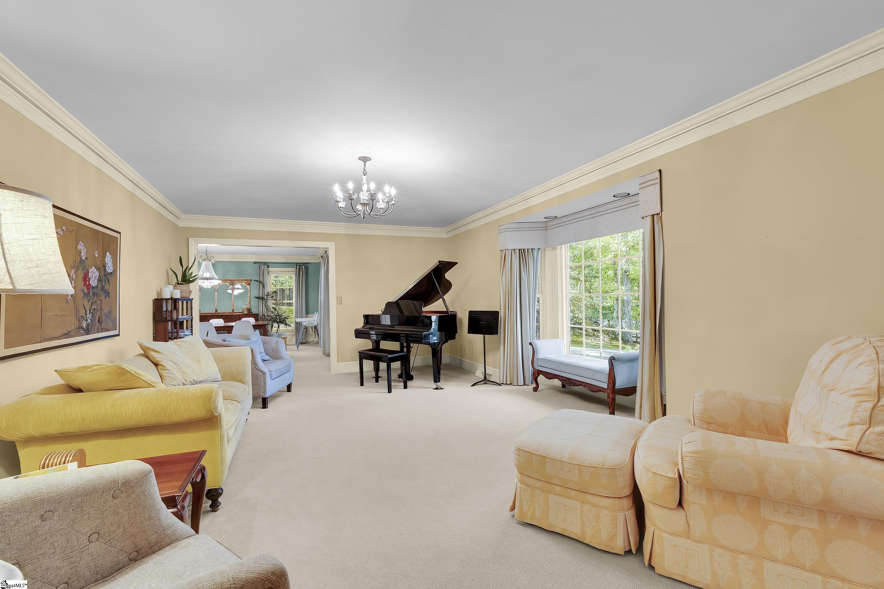 102 Graystone Road Greenville, SC 29615 - Photo 9 of 50 Bay Window, Piano Room