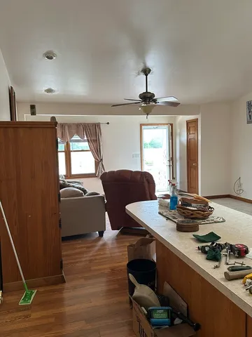 a room with furniture and window