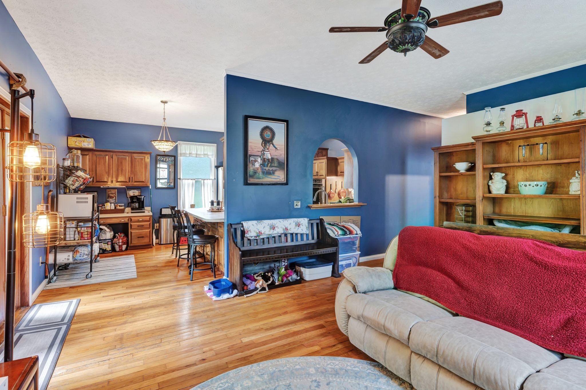 1005 Les Brown Road Bethpage, TN 37022 - Photo 12 of 57 a living room with furniture and a book shelf