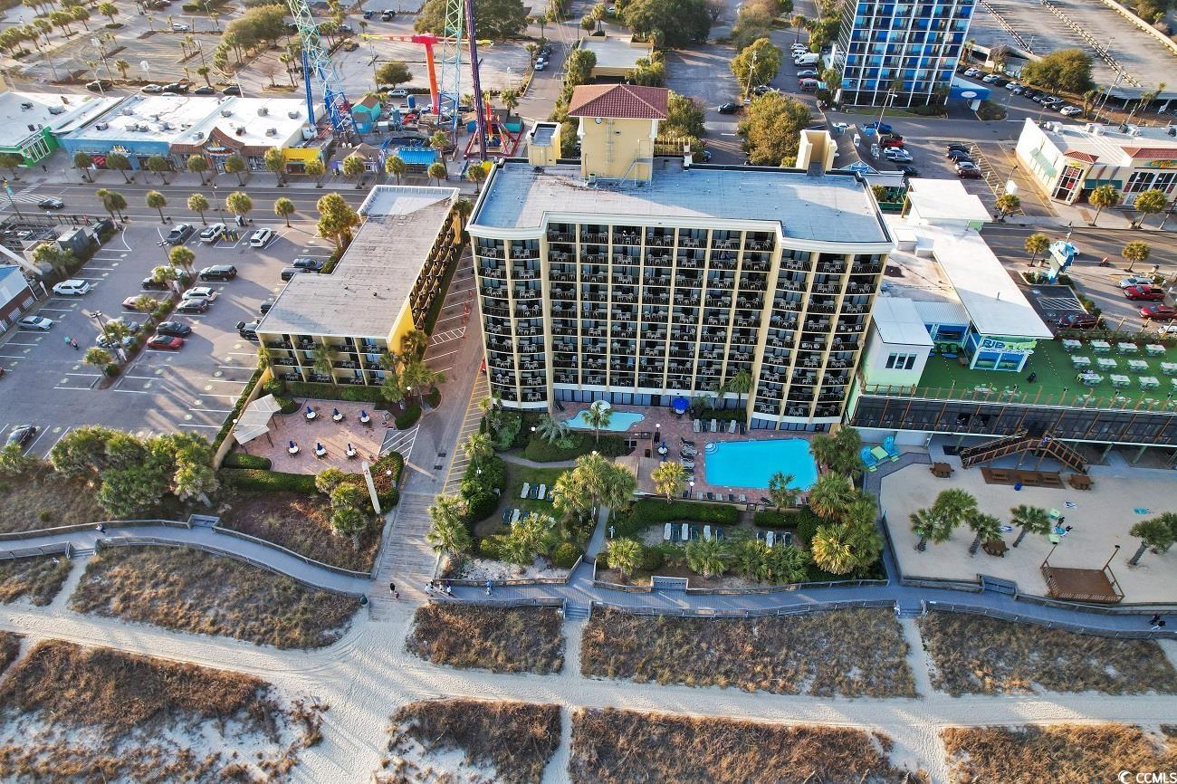 1202 North Ocean Boulevard, Unit 310 Myrtle Beach, SC 29577 - Photo 21 of 29 Aerial view of a pool
