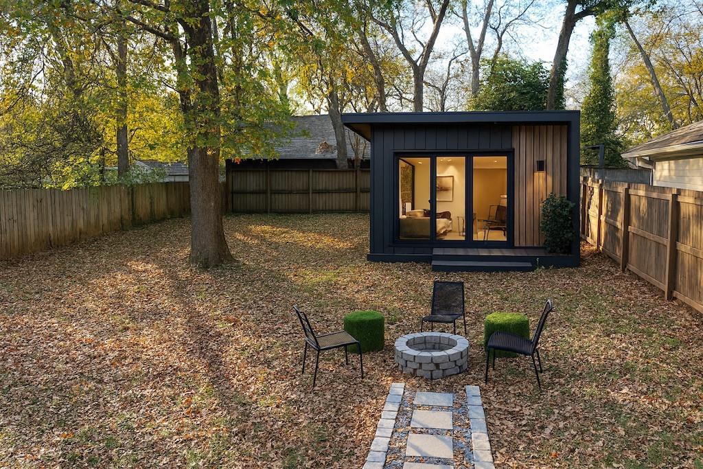 210 Locust Street Northeast Atlanta, GA 30317 - Photo 54 of 54 a view of a small house with backyard and furniture
