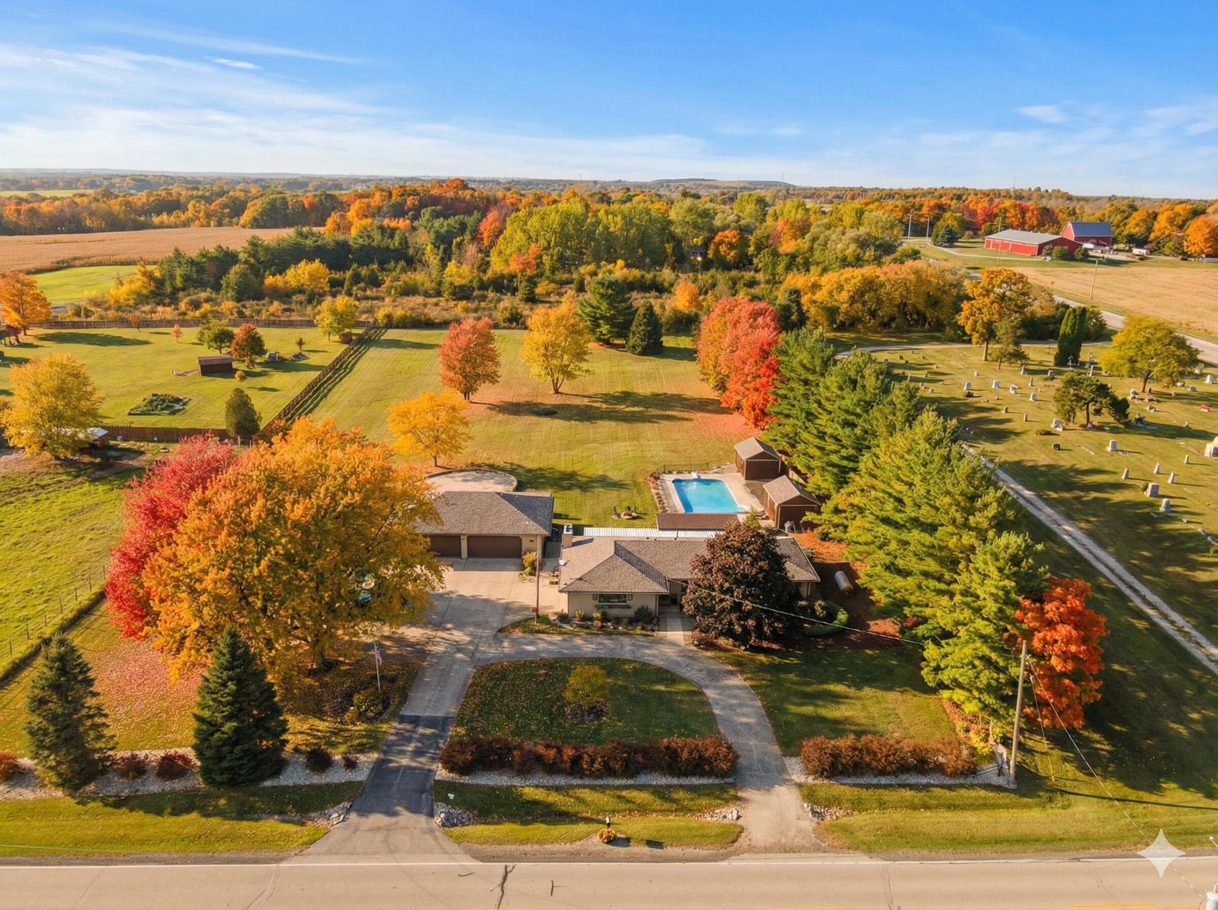 Step onto 2.69 acres where space, privacy, and possibility set the tone for how you want to live. This is where mornings feel calm, days feel productive, and evenings feel earned.