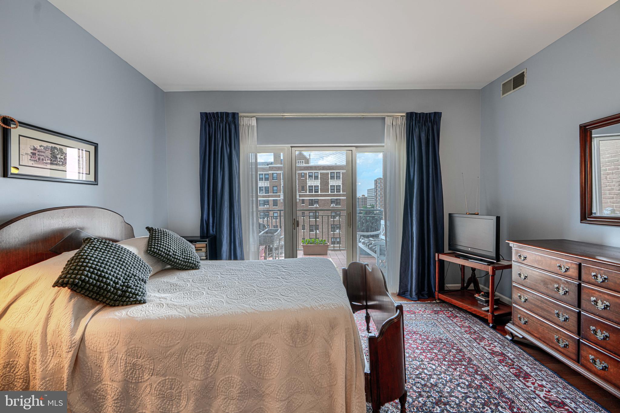 3801 Canterbury Road, Unit 912 Baltimore, MD 21218 - Photo 52 of 79 Ensuite primary bedroom view towards balcony