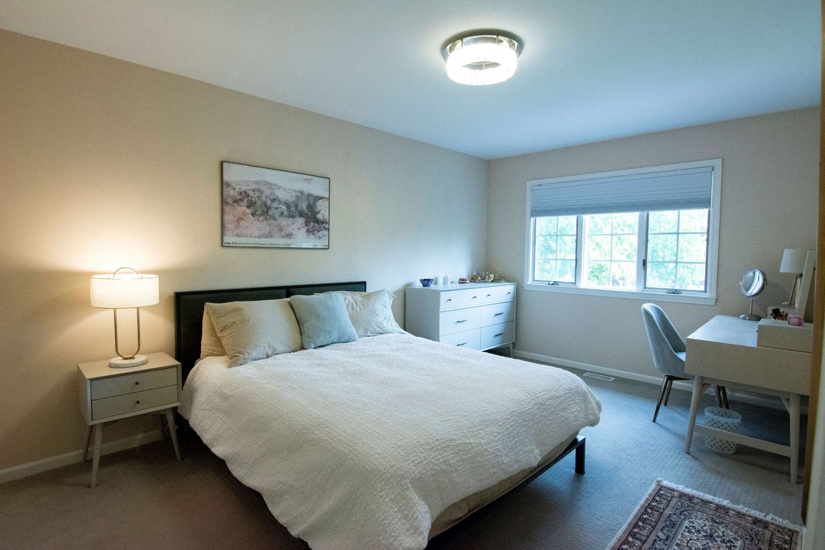 1088 Shermer Road Glenview, IL 60025 - Photo 7 of 13 a bedroom with a bed and a desk