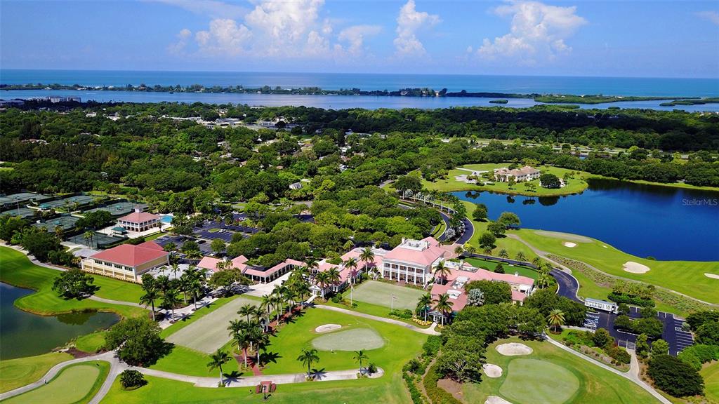 401 North Point Road, Unit 603 Osprey, FL 34229 - Photo 54 of 96 an aerial view of a houses with a lake view