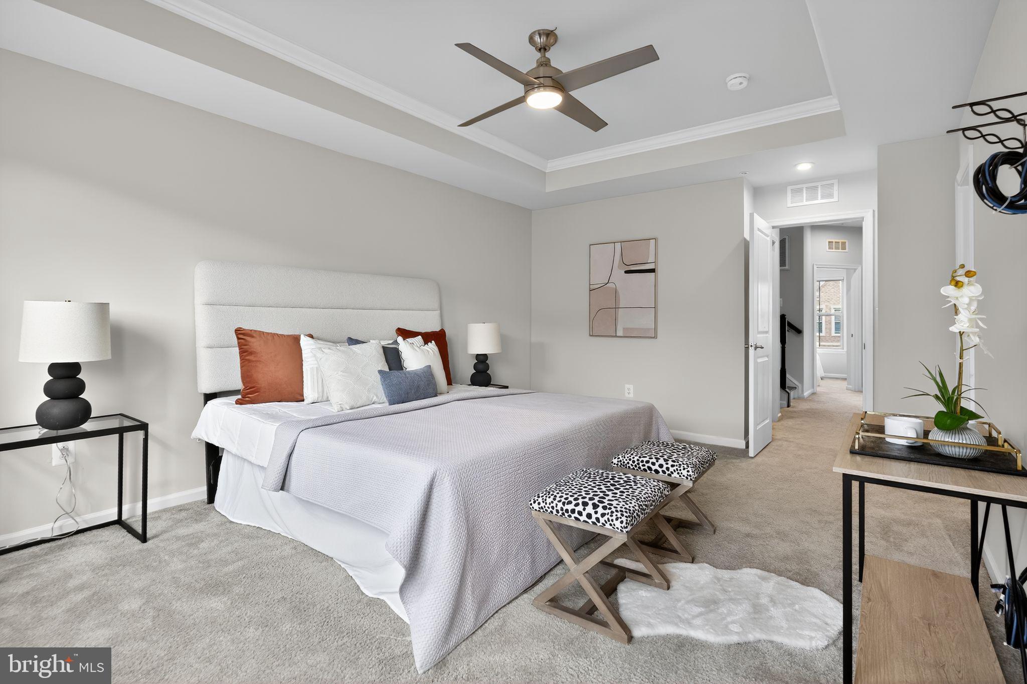 3637 Jamison Street Northeast Washington, DC 20018 - Photo 19 of 44 a bedroom with a bed and furniture