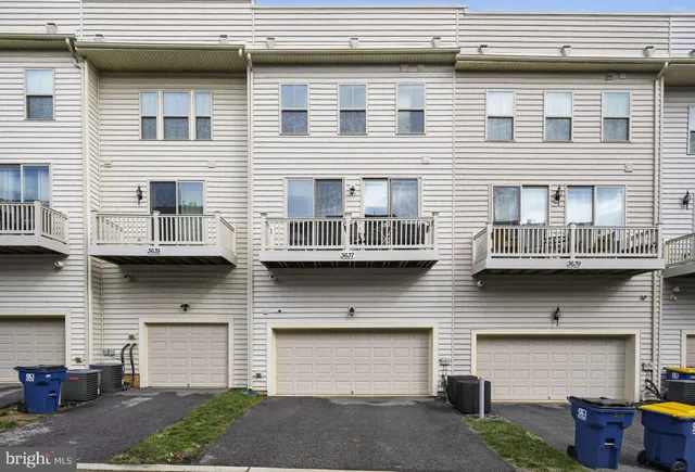 a view of a building with a street